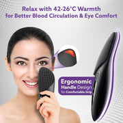 Facial Cleansing Massager with Sonic Vibration Technique, 5 Cleaning Modes, Waterproof, Soft Silicone Bristles, Handheld, Black CM2407