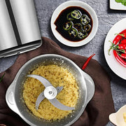 DK Mart Multipurpose 800w Electric Food Chopper 2L | Stainless Steel Bowl